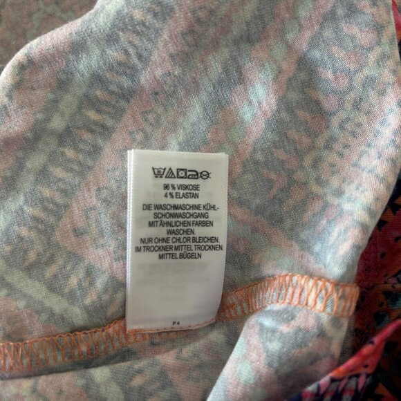 Cynthia Rowley Pink Zigzag Stripe Beachy Liquid Knit Strapless Dress Size Small - Picture 8 of 9